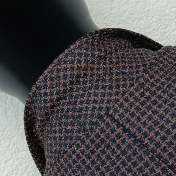 ALBERT NIPPON MEN'S VINTAGE PURE WOOL LUXURY (3) BUTTON TEXTURED BLAZER - Picture 9 of 17